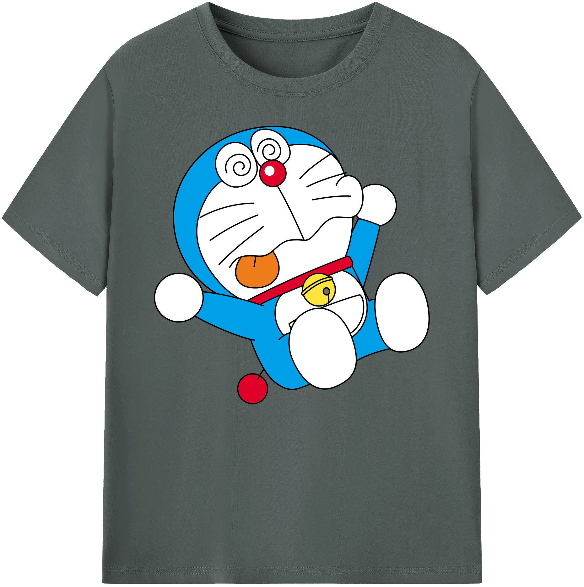 （画像用） ドラえもん Doraemon 綿100％ メンズ半袖Tシャツ｜肌触りやわらか＆通気性